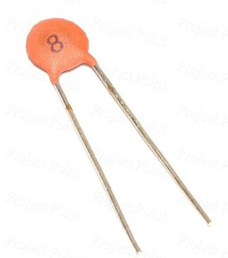 8pF - 0.082nF 50V Ceramic Disc Capacitor (Min Order Quantity 1pc for this Product)