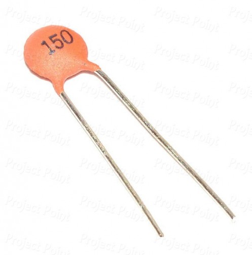 150pF 50V Ceramic Disc Capacitor (Min Order Quantity 1pc for this Product)