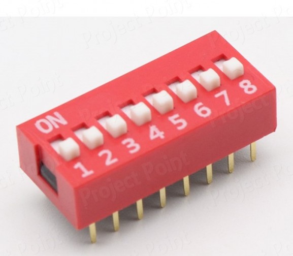Dip Switch 8 Way (Min Order Quantity 1pc for this Product)