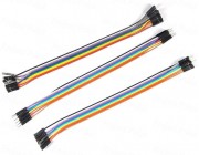 20cm Ribbon Cable Female to Female Jumper Wires - 10x1