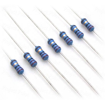 22 Ohm 0.25W Metal Film Resistor 1%, MFR 22E 22R 0.25W 0.25 Watts Fixed