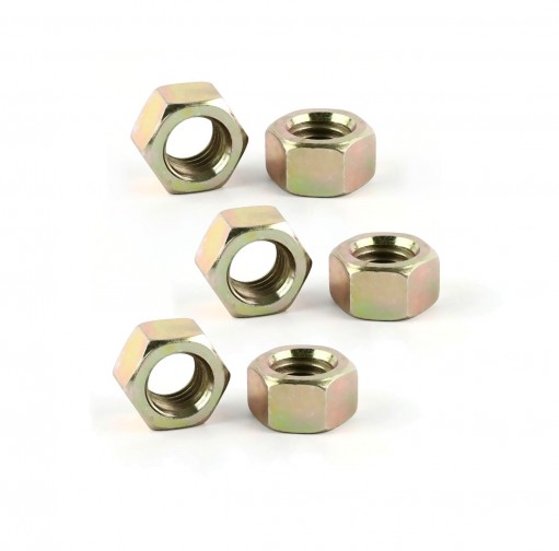 1/4" BSW Medium Quality Nut - Golden Plated (Min Order Quantity 1pc for this Product)