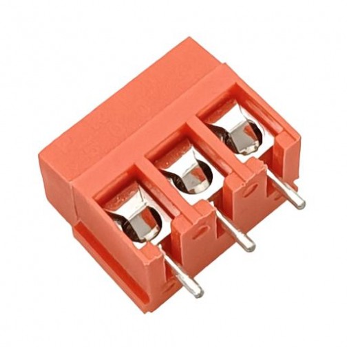 3 Way PCB Terminal Block - Prime 500-3 Red (Min Order Quantity 1pc for this Product)