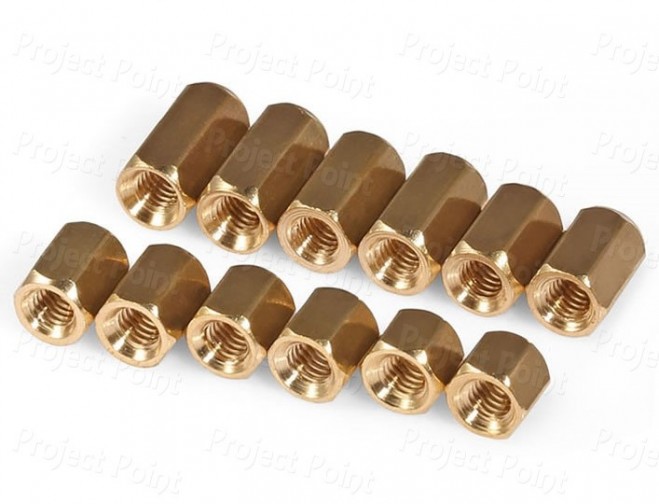 10mm M3 Best Quality Brass Female-Female Standoff (Min Order Quantity 1pc for this Product)