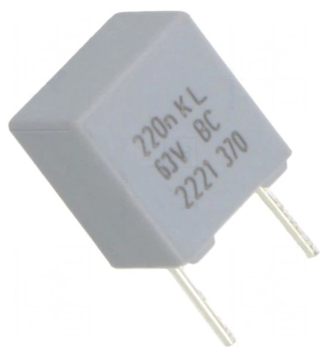 220nF 63V High Quality Box Type Capacitor - Vishay (Min Order Quantity 1pc for this Product)
