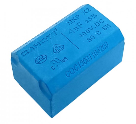 4uF 400V DC Class X2 Box Type Capacitor (Min Order Quantity 1pc for this Product)