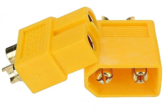 XT60 Male-Female Connector Pair (Min Order Quantity 1pair for this Product)