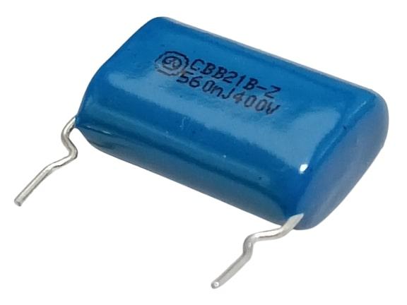0.56uF - 560nF 400V Non-Polar Film Capacitor (Min Order Quantity 1pc for this Product)