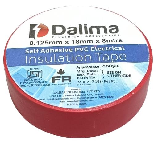 PVC Electrical Insulation Tape Dalima Red, PVC Tape, Red Electrical Tape