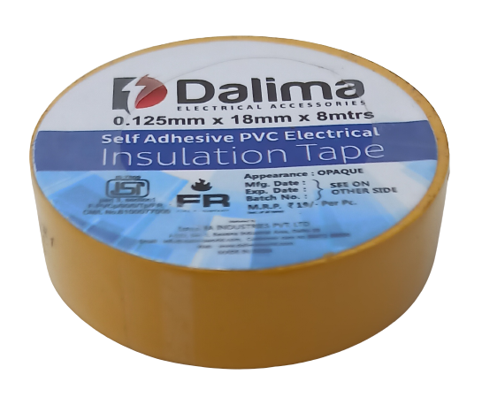 PVC Electrical Insulation Tape - Dalima Yellow (Min Order Quantity 1pc for this Product)